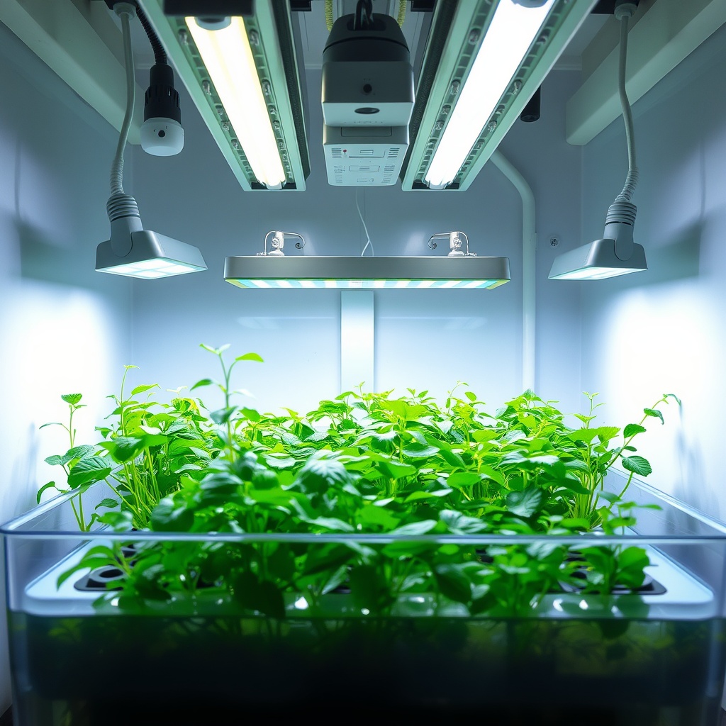 Fluorescent Lighting Options for Small-Scale Hydroponic Systems