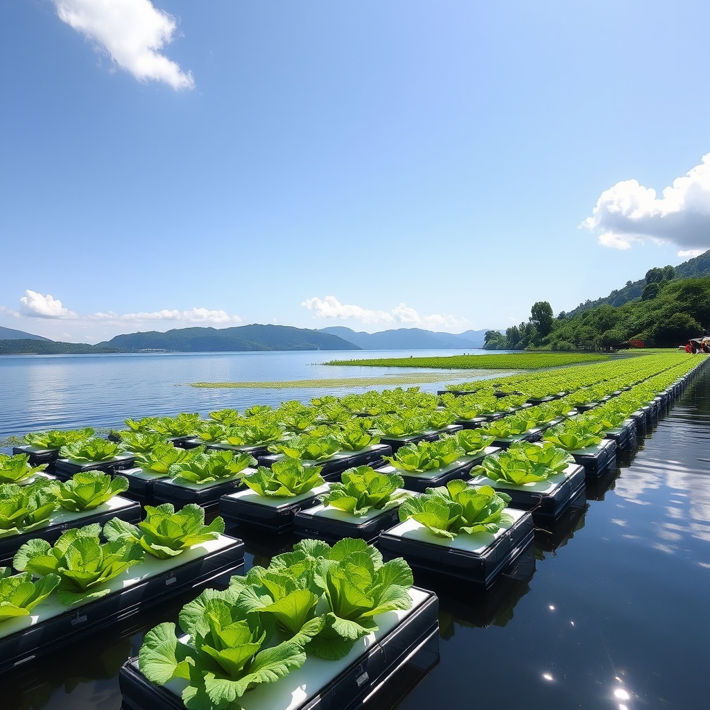 Assembling a Floating Raft System for Lettuce Production