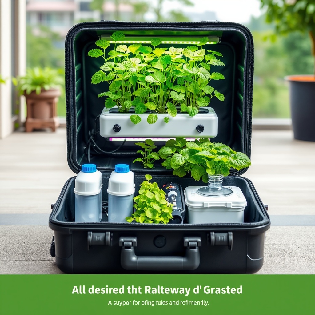 Building a Portable Hydroponic System in a Suitcase