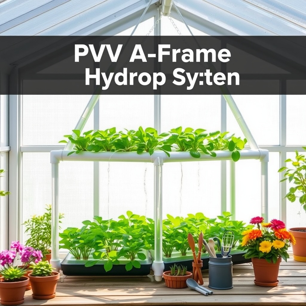 Constructing a PVC A-Frame Hydroponic System