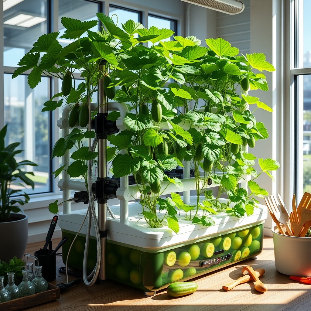 Cucumber Cultivation Techniques for Compact Hydroponic Systems