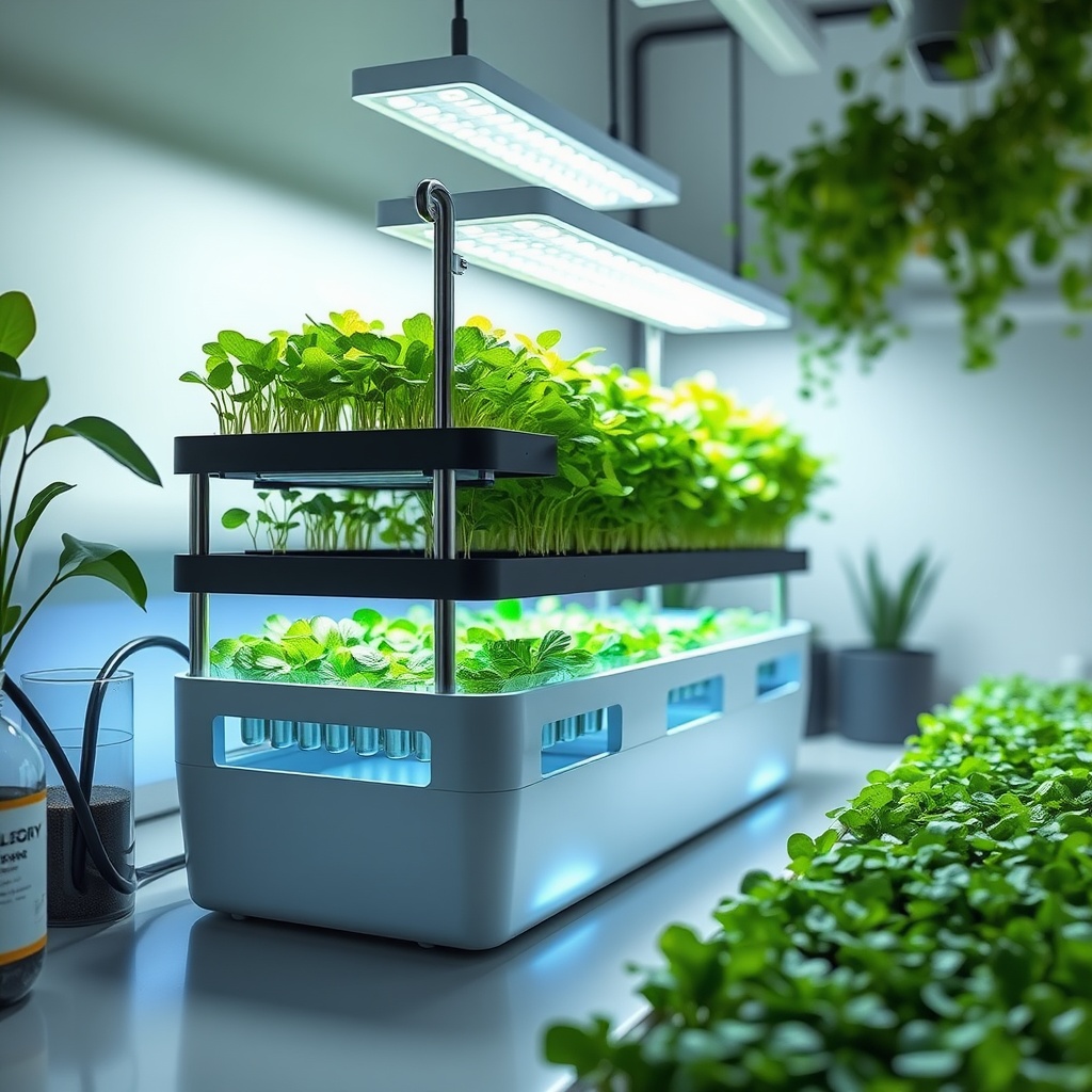 Designing a Compact NFT System for Microgreens