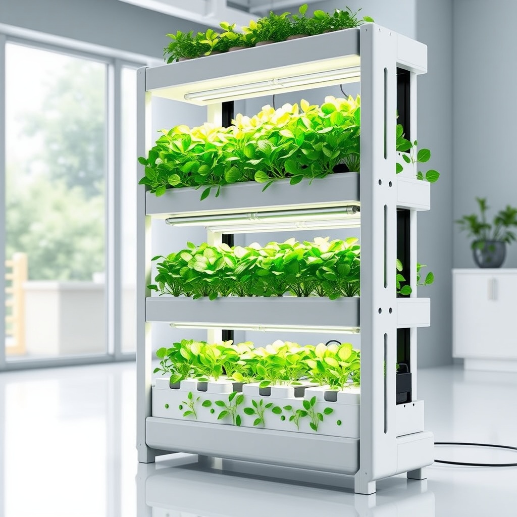 Designing a Multi-Tier Hydroponic Shelving Unit