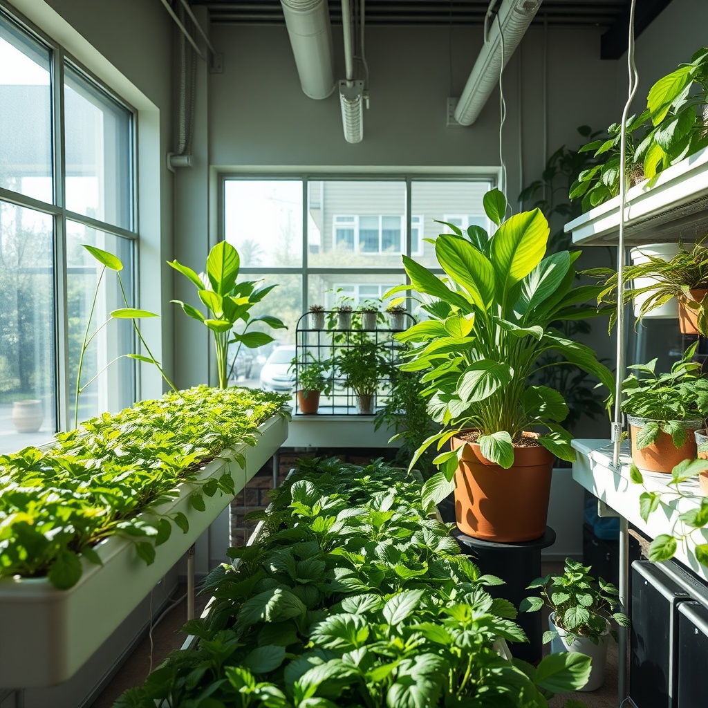 Natural Light Optimization for Indoor Hydroponic Gardens