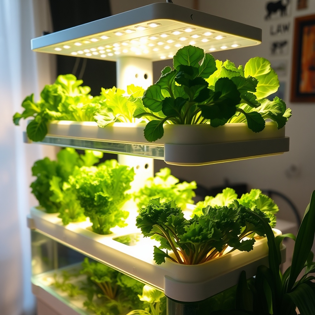 Optimizing Light for Leafy Greens in Home Hydroponics