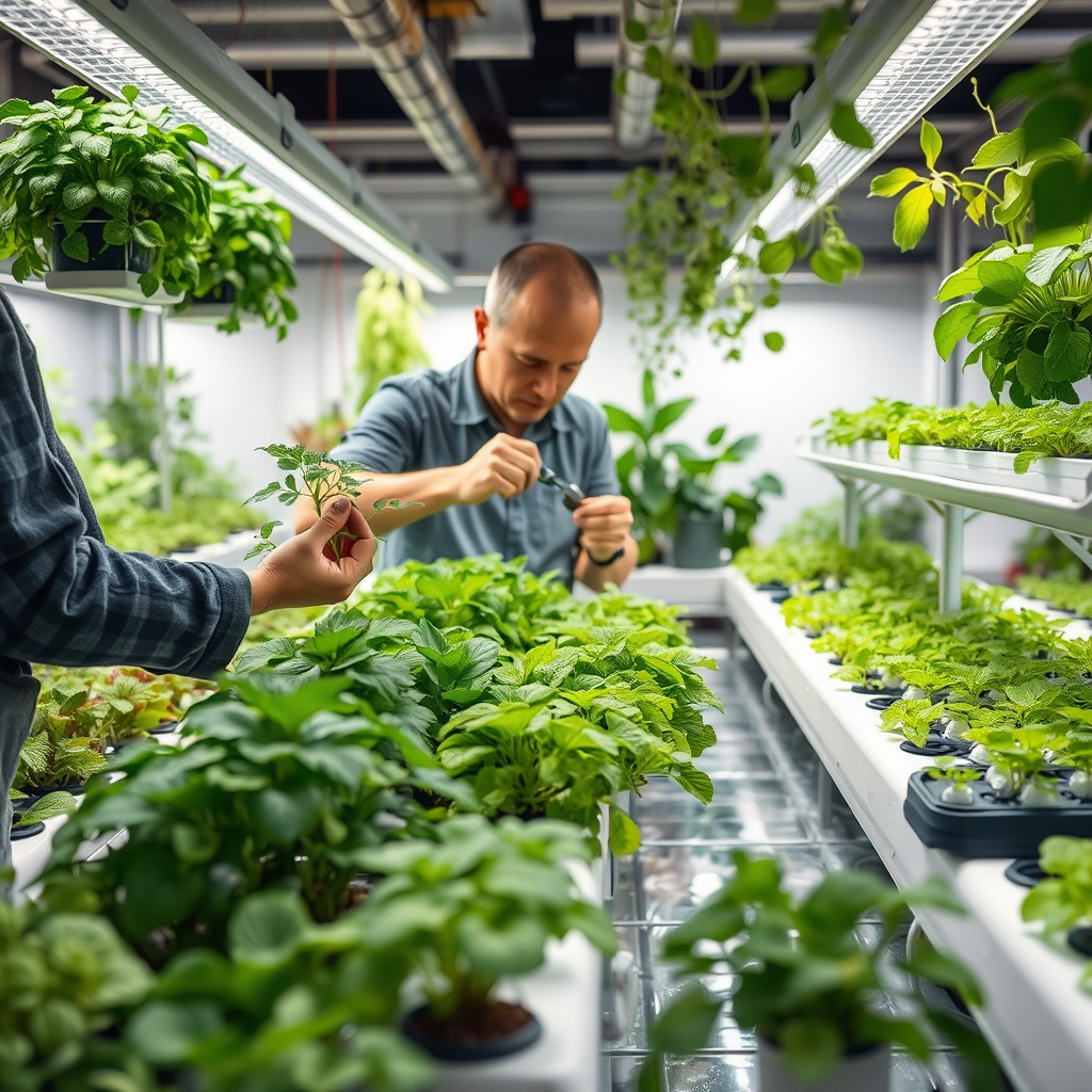 Pruning Techniques to Reduce Pest Habitats in Hydroponics