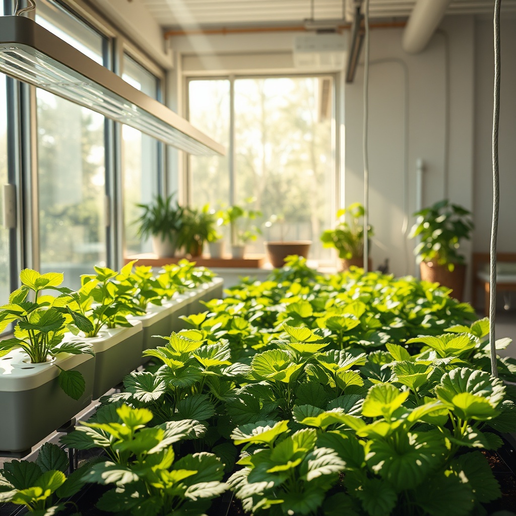 Reducing Carbon Footprint in Indoor Hydroponic Setups