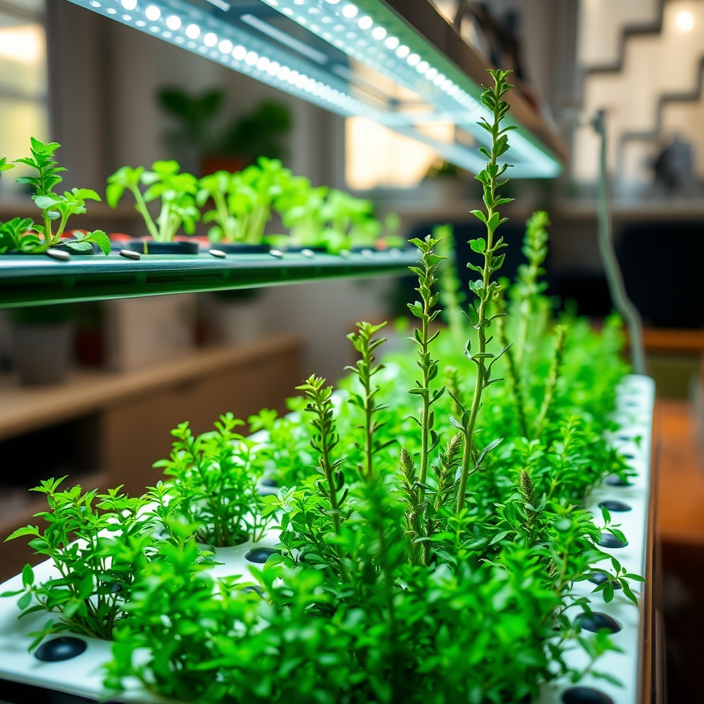 Thyme Management in Small-Scale Hydroponic Systems