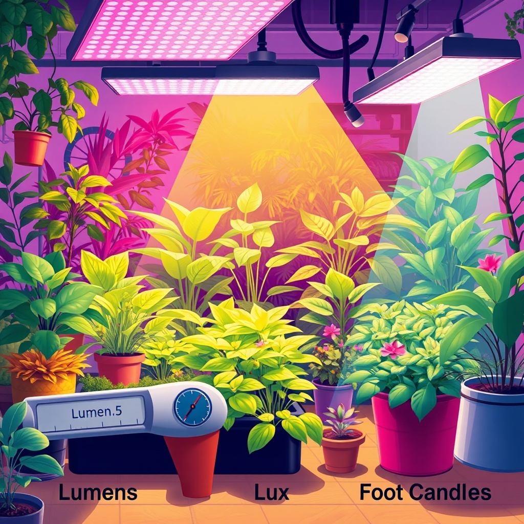 Understanding Lumens, Lux, and Foot Candles in Hydroponics