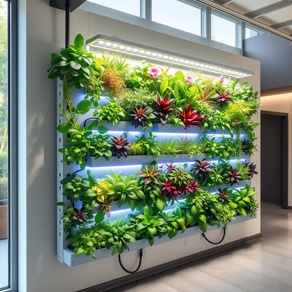 Advanced Hydroponic Living Wall Design and Maintenance