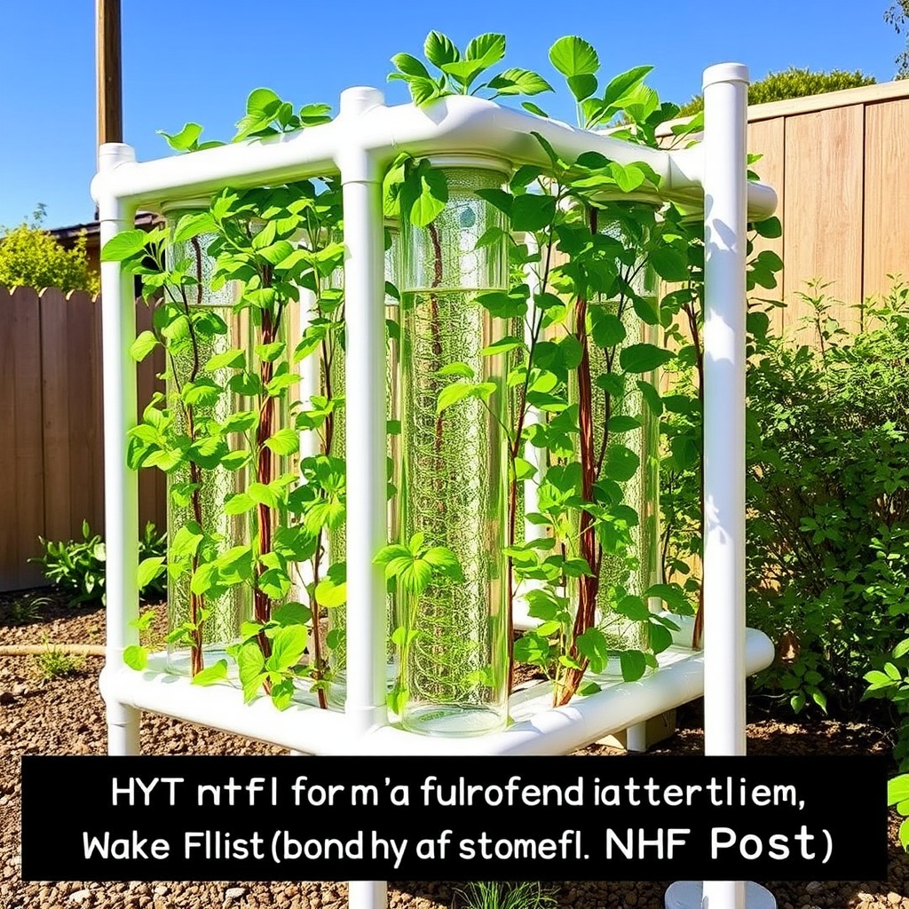 Assembling a DIY Vertical NFT System with PVC Fence Posts