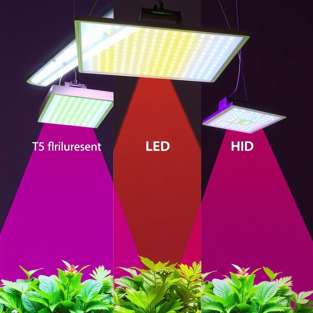 Comparing Light Spread Patterns: T5 vs. LED vs. HID