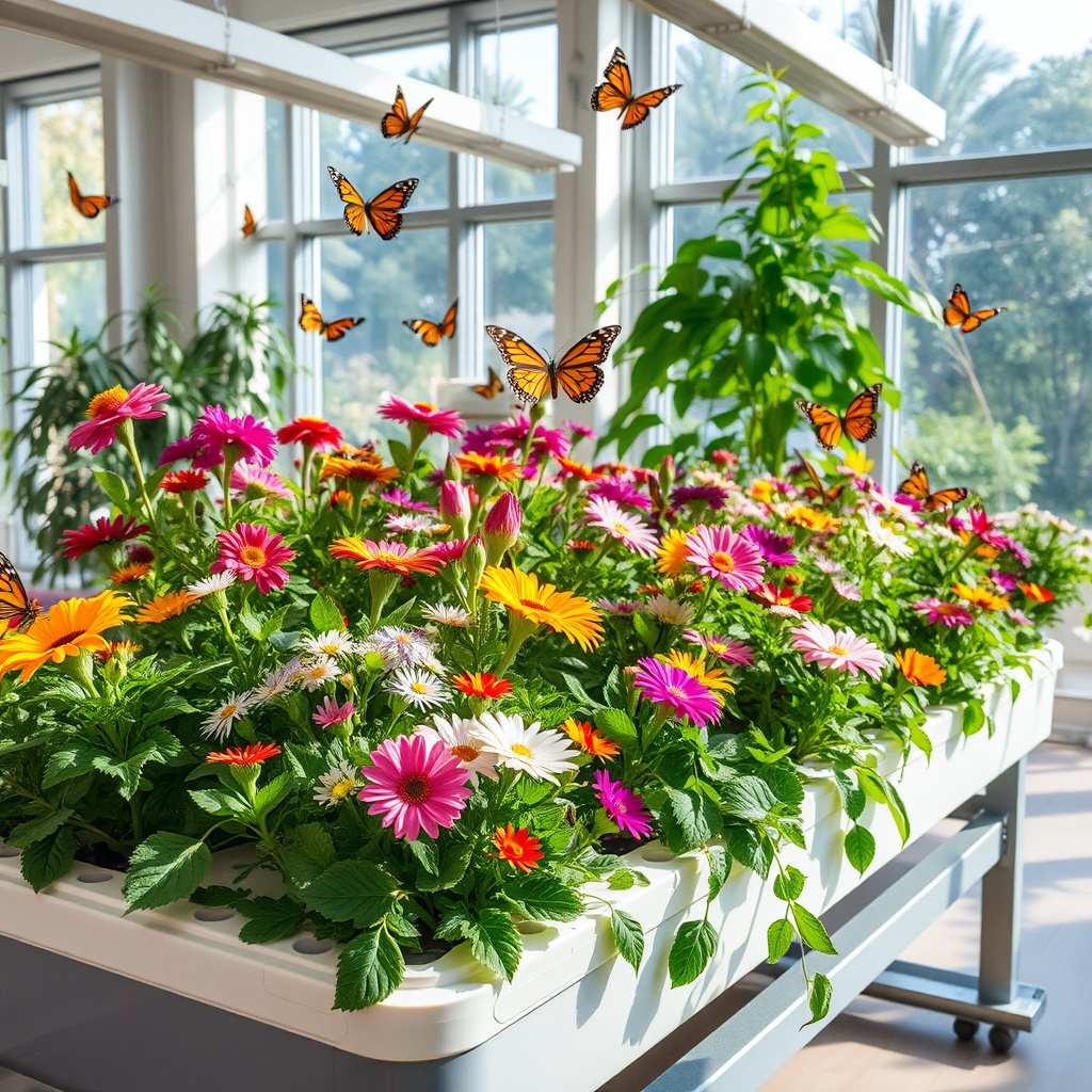 Creating a Hydroponic Butterfly Garden Indoors