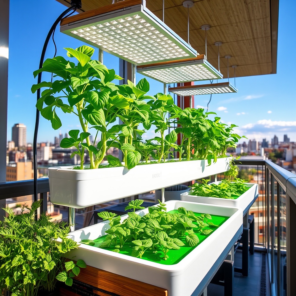 Designing a Hydroponic System for a Balcony Garden