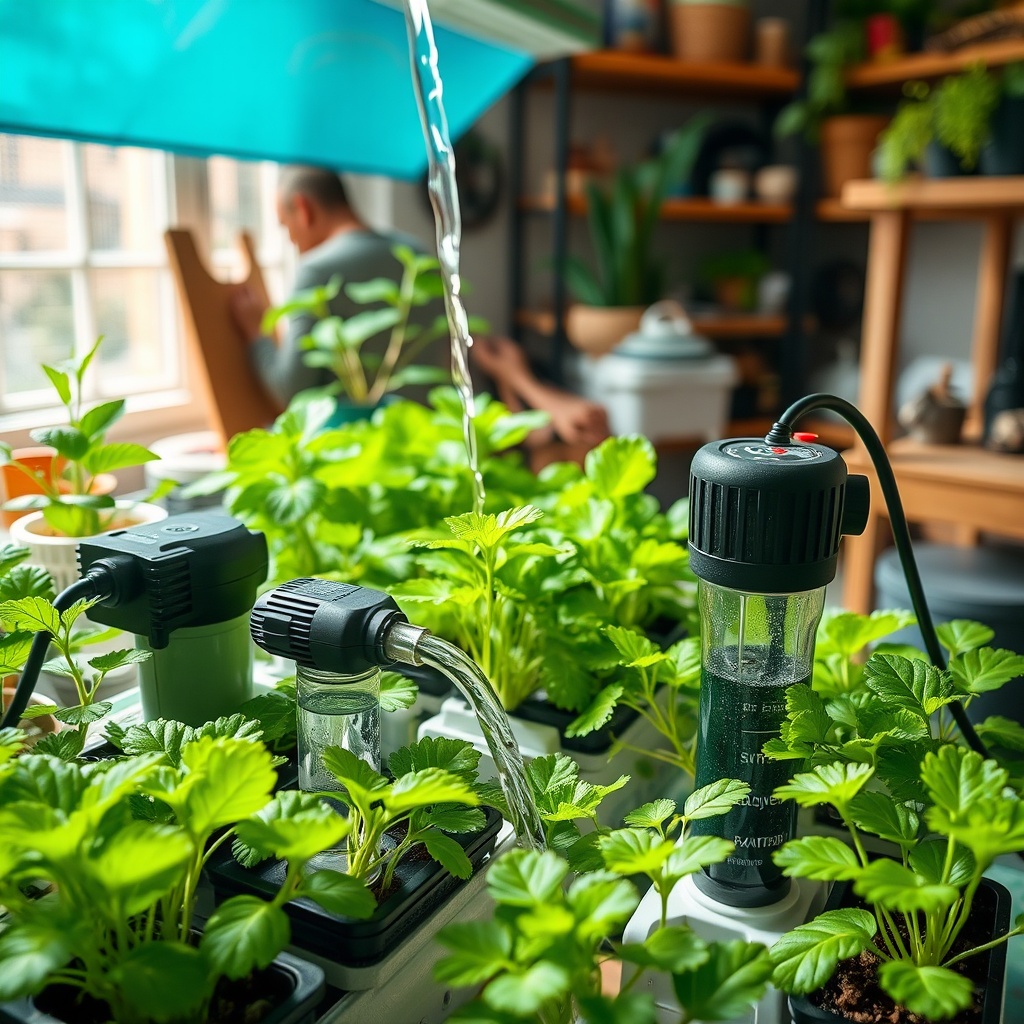 Energy-Efficient Pumps for Small-Scale Hydroponic Setups