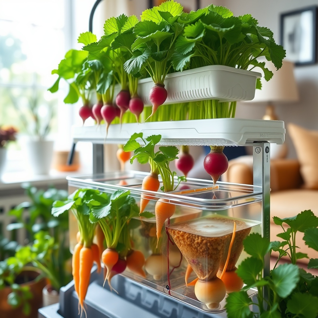 Implementing Hydroponic Root Crop Production at Home