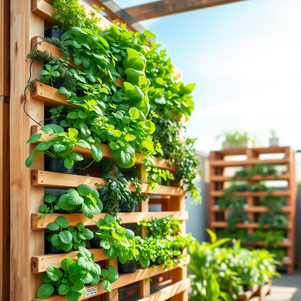 Implementing Vertical Pallet Gardens with Hydroponics