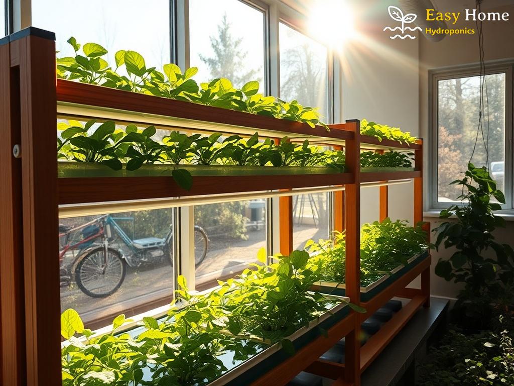 Natural Light Shelving Systems for Indoor Hydroponic Gardens