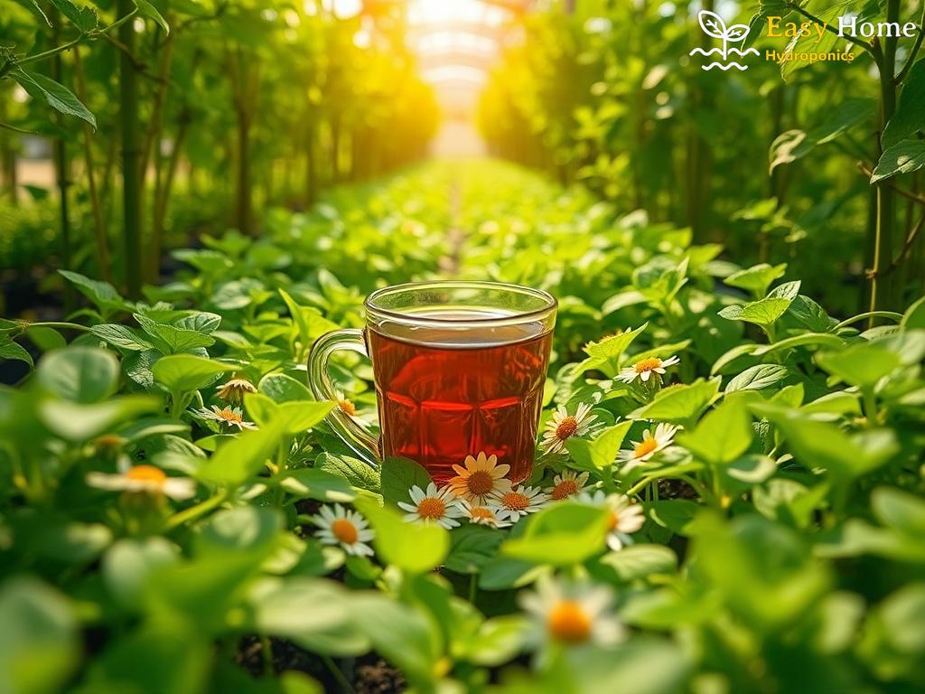 Chamomile Tea as a Natural Fungicide for Hydroponic Seedlings