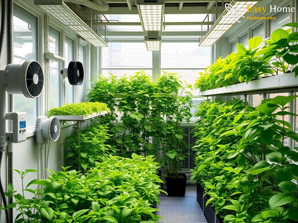 Sustainable Temperature Regulation in Hydroponic Grow Rooms