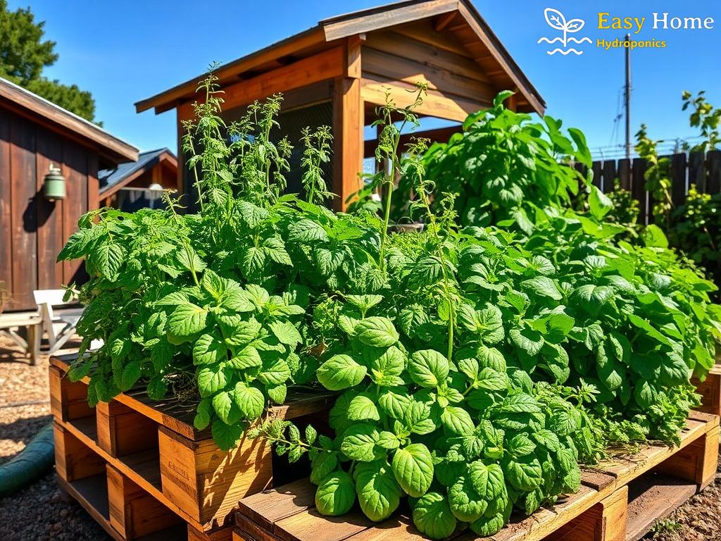 Building a Hydroponic Garden from Repurposed Shipping Pallets