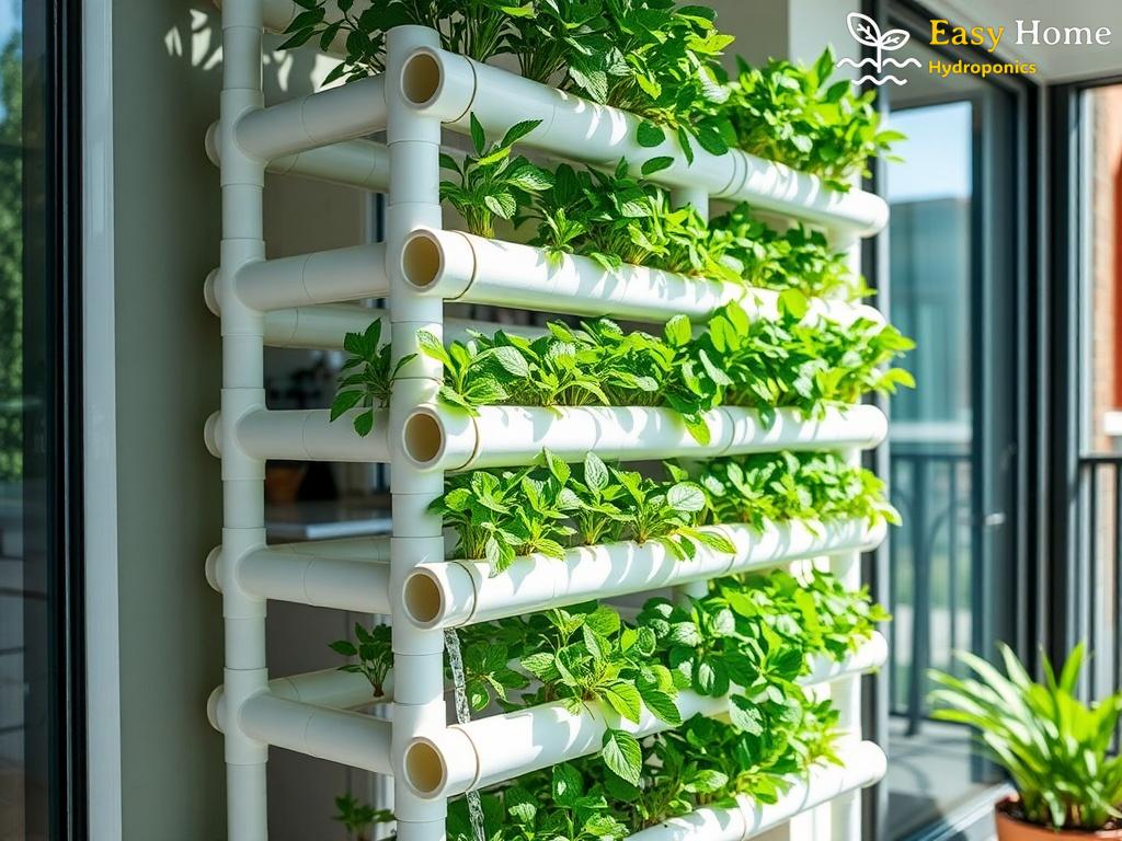 Constructing a Vertical Hydroponic Garden from PVC Pipes